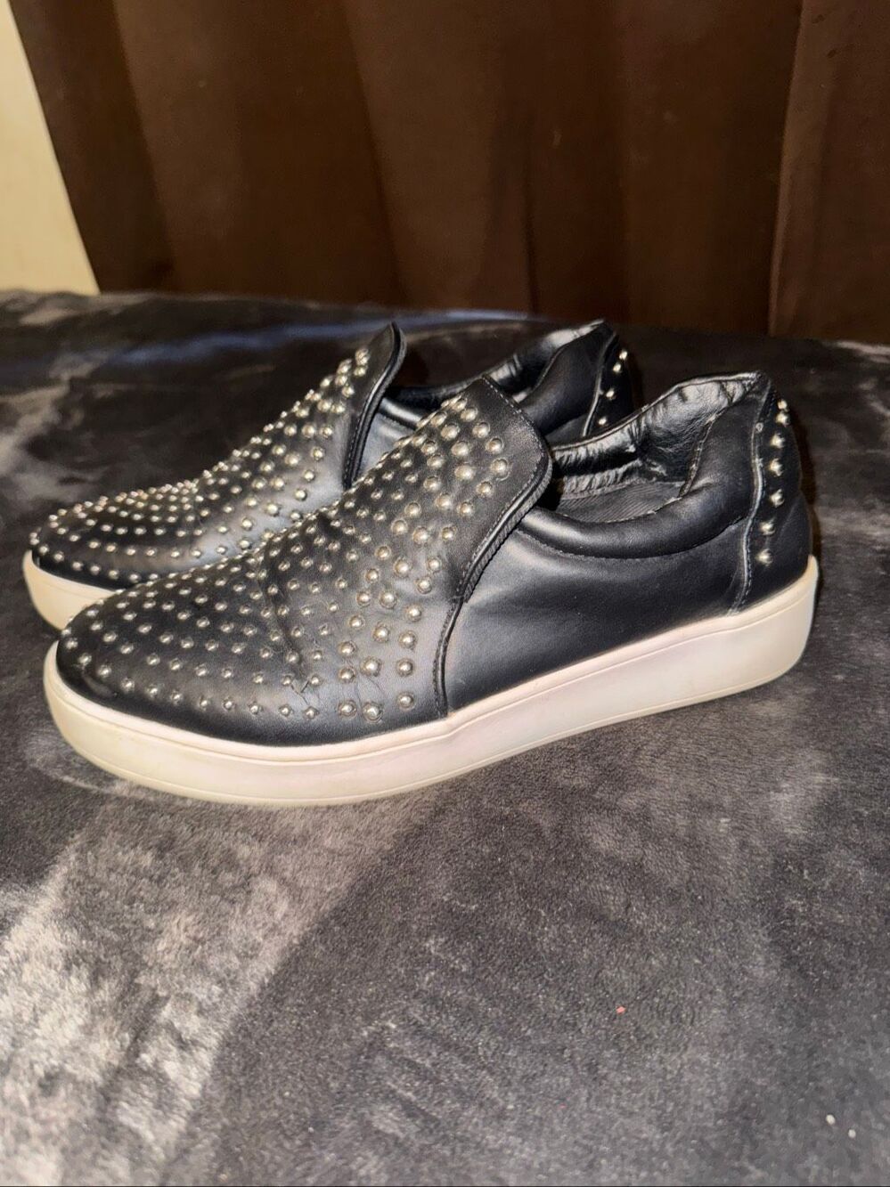 Steve Madden Steven studded slip ons size 8.5